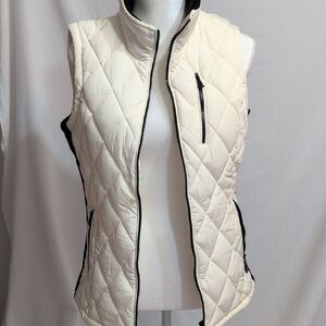 Women's Quilted Cream Vest